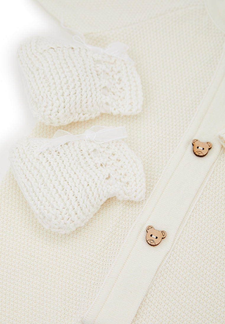Pink Knitted Baby Set Of A Blanket, Bodysuit, Booties | Beautiful, Versatile Set For Newborns, Infants, Present For Baby Shower