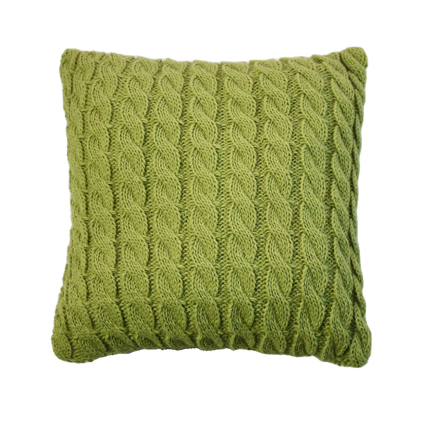 Pink Cable Knitted Pillowcase | Decorative Pillow Cover, Festive Home Decor, Living Room, Bedroom Textile, Housewarming Present Idea