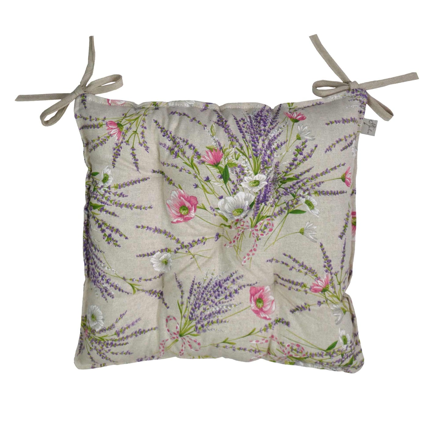 Cotton Tablecloth With Lavender Print And Lace Edging | Floral, Festive Kitchen Textile Set, Home Decor, Housewarming Present Idea