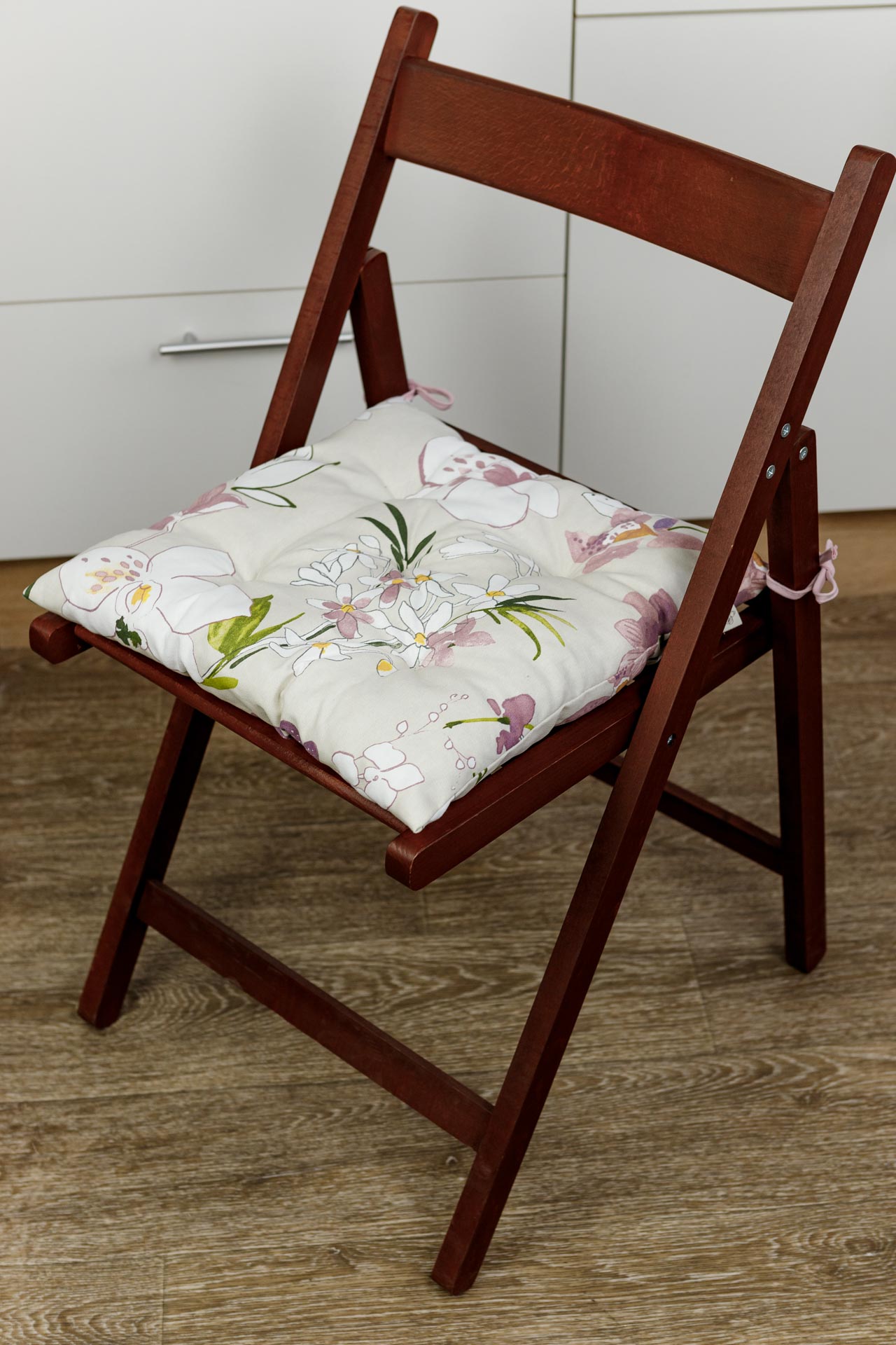 Cotton Orchid Pattern Tablecloth | Pink Floral Kitchen Textile Set, Housewarming Gift