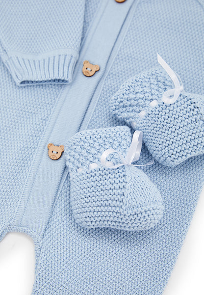 Pink Knitted Baby Set Of A Blanket, Bodysuit, Booties | Beautiful, Versatile Set For Newborns, Infants, Present For Baby Shower