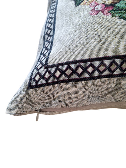 Tapestry Pillowcase With Basket Of Lavender Pattern | Festive Home Decor, Family And Friends Housewarming Present Idea