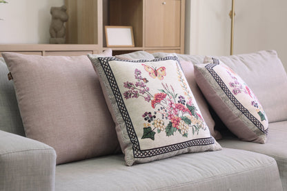 Tapestry Pillowcase With Basket Of Lavender Pattern | Festive Home Decor, Family And Friends Housewarming Present Idea