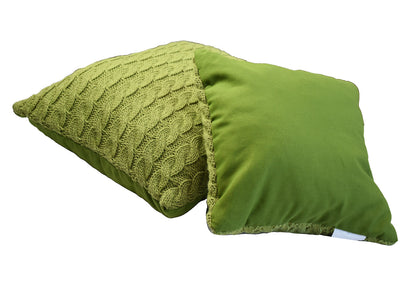 Pink Cable Knitted Pillowcase | Decorative Pillow Cover, Festive Home Decor, Living Room, Bedroom Textile, Housewarming Present Idea