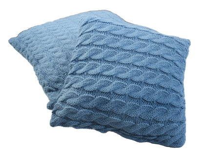 Pink Cable Knitted Pillowcase | Decorative Pillow Cover, Festive Home Decor, Living Room, Bedroom Textile, Housewarming Present Idea