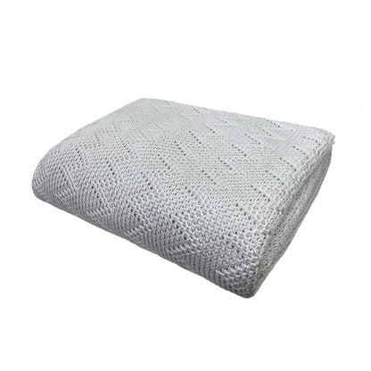 Pink Openwork Knitted Blanket | Elegant Throw, Festive Bedspread, Home Decor, Bedroom Textile, Housewarming Present Idea