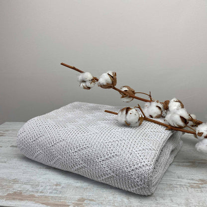 Pink Openwork Knitted Blanket | Elegant Throw, Festive Bedspread, Home Decor, Bedroom Textile, Housewarming Present Idea