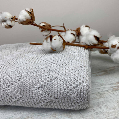 Pink Openwork Knitted Blanket | Elegant Throw, Festive Bedspread, Home Decor, Bedroom Textile, Housewarming Present Idea