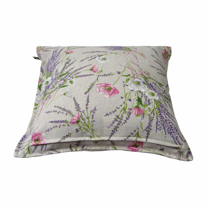 Cotton Tablecloth With Lavender Print And Lace Edging | Floral, Festive Kitchen Textile Set, Home Decor, Housewarming Present Idea