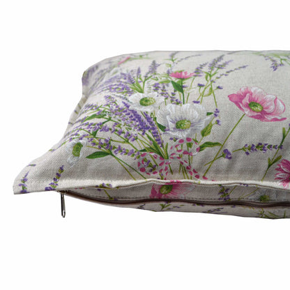 Cotton Tablecloth With Lavender Print And Lace Edging | Floral, Festive Kitchen Textile Set, Home Decor, Housewarming Present Idea