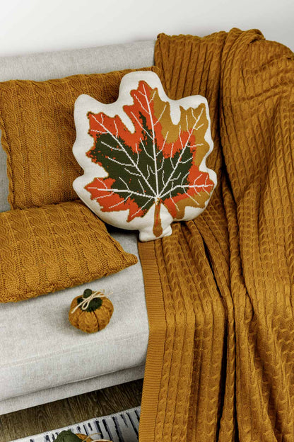 Brown Knitted Throw Blanket | Cozy Cable Knit Sofa Blanket | Soft Blanket for Couch or Bed | Autumn Home Decor Gift, Thanksgiving Housewarming Present