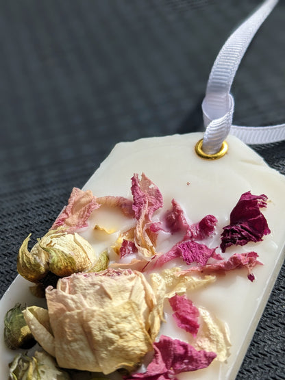 🌿 Aromatherapy Wax Sachet with Dried Flowers | Natural Air Freshener | Eco-Friendly Home Fragrance Gift