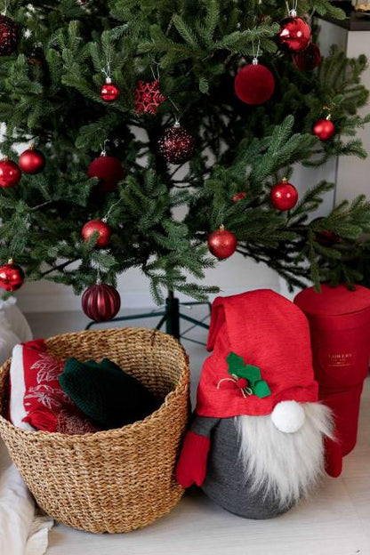 Handmade Interior Gnome Toy | Decorative Interior Toy With Red, Grey, Beige Hats, Housewarming Gift Idea, Home Decor