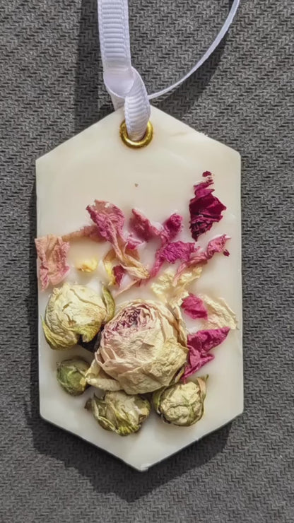 🌿 Aromatherapy Wax Sachet with Dried Flowers | Natural Air Freshener | Eco-Friendly Home Fragrance Gift