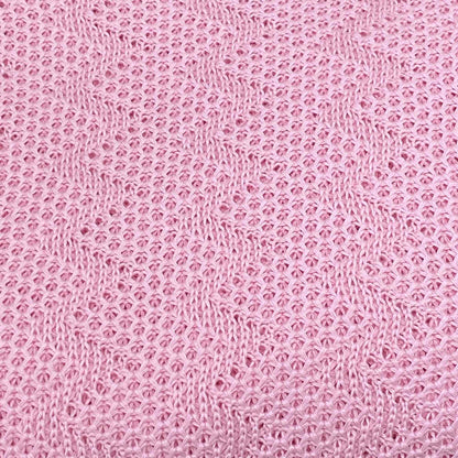 Pink Openwork Knitted Blanket | Elegant Throw, Festive Bedspread, Home Decor, Bedroom Textile, Housewarming Present Idea