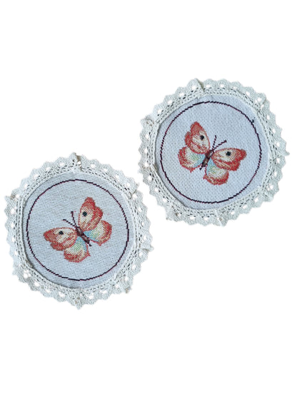 Beige Round Tapestry Tablecloth With Rabbits And Flowers Pattern | Kitchen And Living Room, Festive Home Decor, Present Idea.