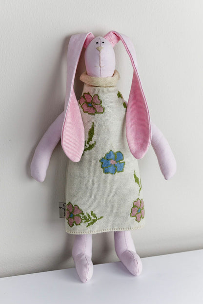 Bunny Girl And Bunny Boy Decorative Handmade Toys | Interior Rabbits Toys, Kitchen, Living Room Home Decor, Housewarming Gift Idea.