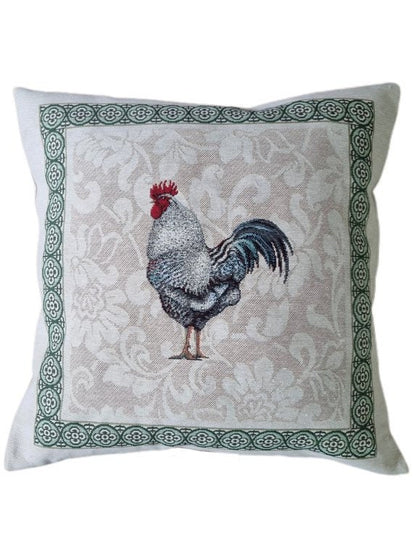 Tapestry Pillowcase With Roosters, Chickens, Hens Print | Festive Home Decor, Family Present Idea For Family, Friends