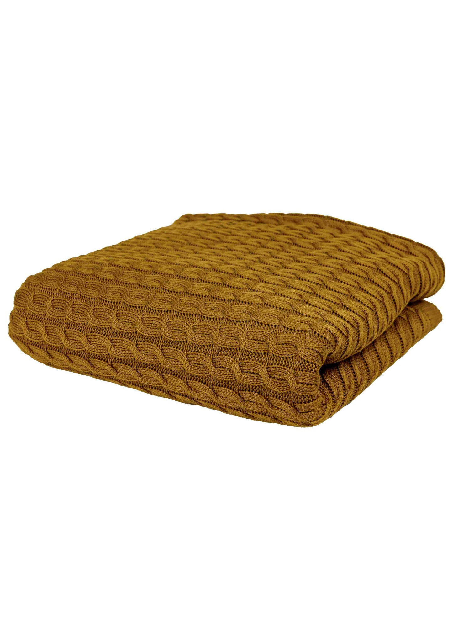 Orange Knitted Throw Blanket | Cozy Cable Knit Sofa Blanket | Soft Blanket for Couch or Bed | Autumn Home Decor Gift, Thanksgiving Housewarming Present