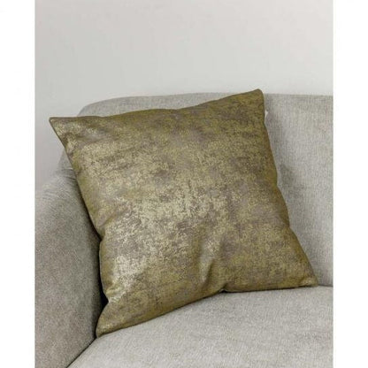 Gold Cotton Pillow With Plating | Festive Couch Cushion, Stylish Living Room, Home Decor