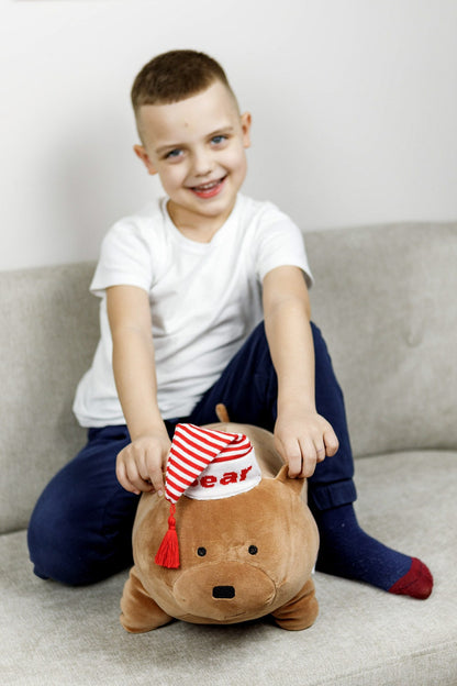 White Puppy Hug Pillow | Decorative Pillow For Sleeping, Present For Children, Bedroom Home Decor, Housewarming Gift